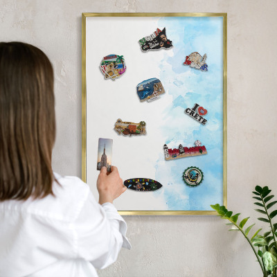 Tableau pour aimants cadre doré Paysage relaxant