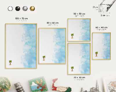 Tableau pour aimants cadre doré Paysage relaxant