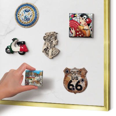 Tableau pour aimants cadre doré Motif marbré