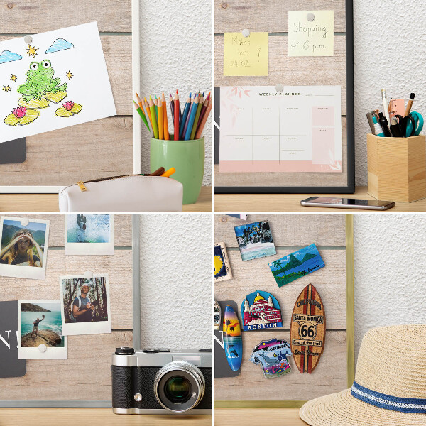 Tableau magnétique avec cadre de couleur dorée De la motivation au quotidien
