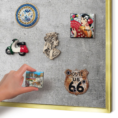 Tableau pour aimants cadre doré Modèle concret