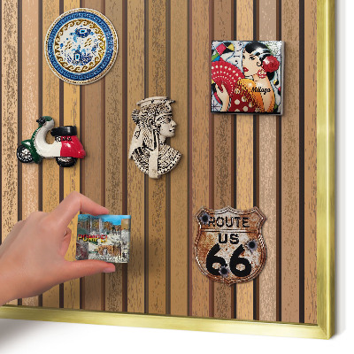 Tableau pour aimants cadre doré Ceintures chaudes