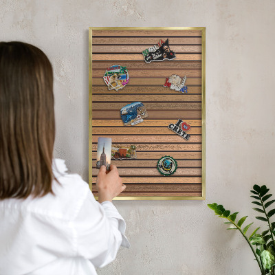 Tableau pour aimants cadre doré Ceintures chaudes