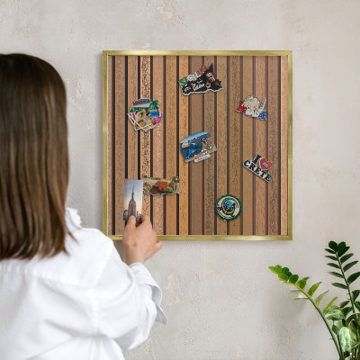 Tableau pour aimants cadre doré Ceintures chaudes