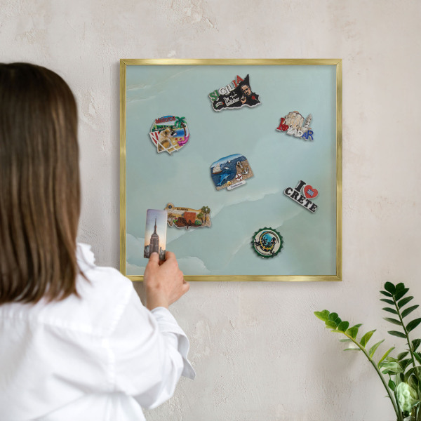 Tableau pour aimants cadre doré Harmonie paisible