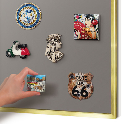 Tableau pour aimants cadre doré Gris foncé