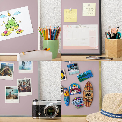 Tableau pour aimants cadre doré Lilas pastel