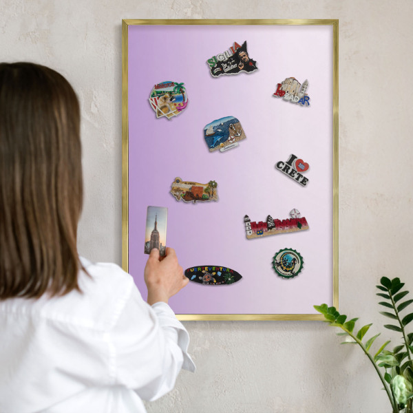 Tableau pour aimants cadre doré Dégradé subtil