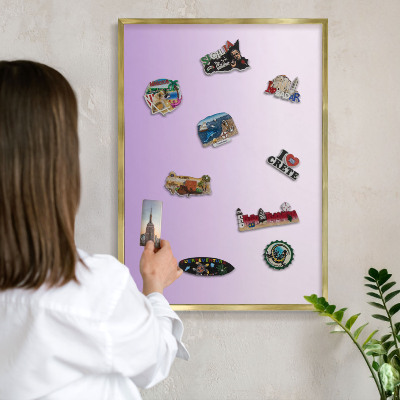Tableau pour aimants cadre doré Dégradé subtil