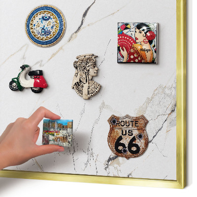 Tableau pour aimants cadre doré Élégance moderne
