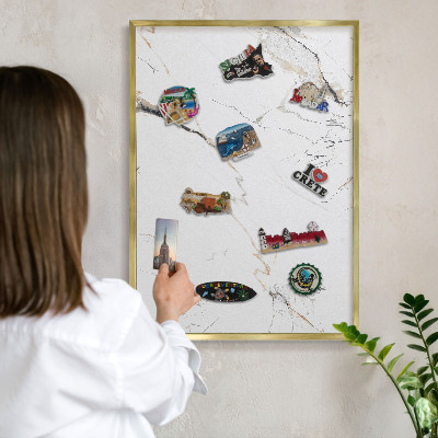 Tableau pour aimants cadre doré Élégance moderne