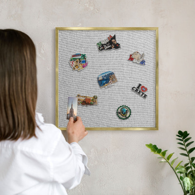 Tableau pour aimants cadre doré Élégance subtile