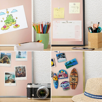 Tableau pour aimants cadre doré Beige doux