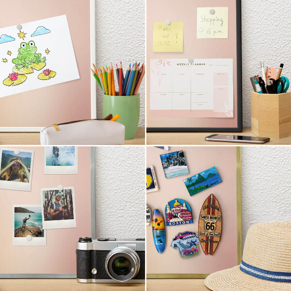 Tableau pour aimants cadre doré Beige doux