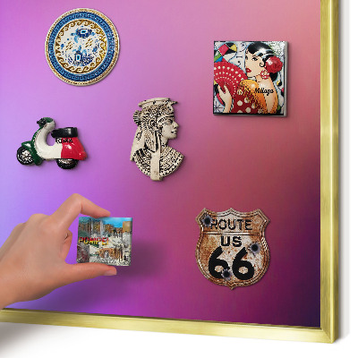 Tableau magnétique avec cadre de couleur dorée Couleurs de l'harmonie