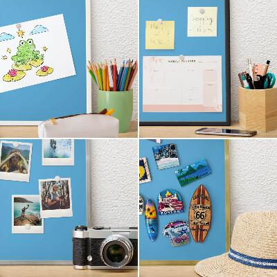 Tableau pour aimants cadre doré Eau bleue