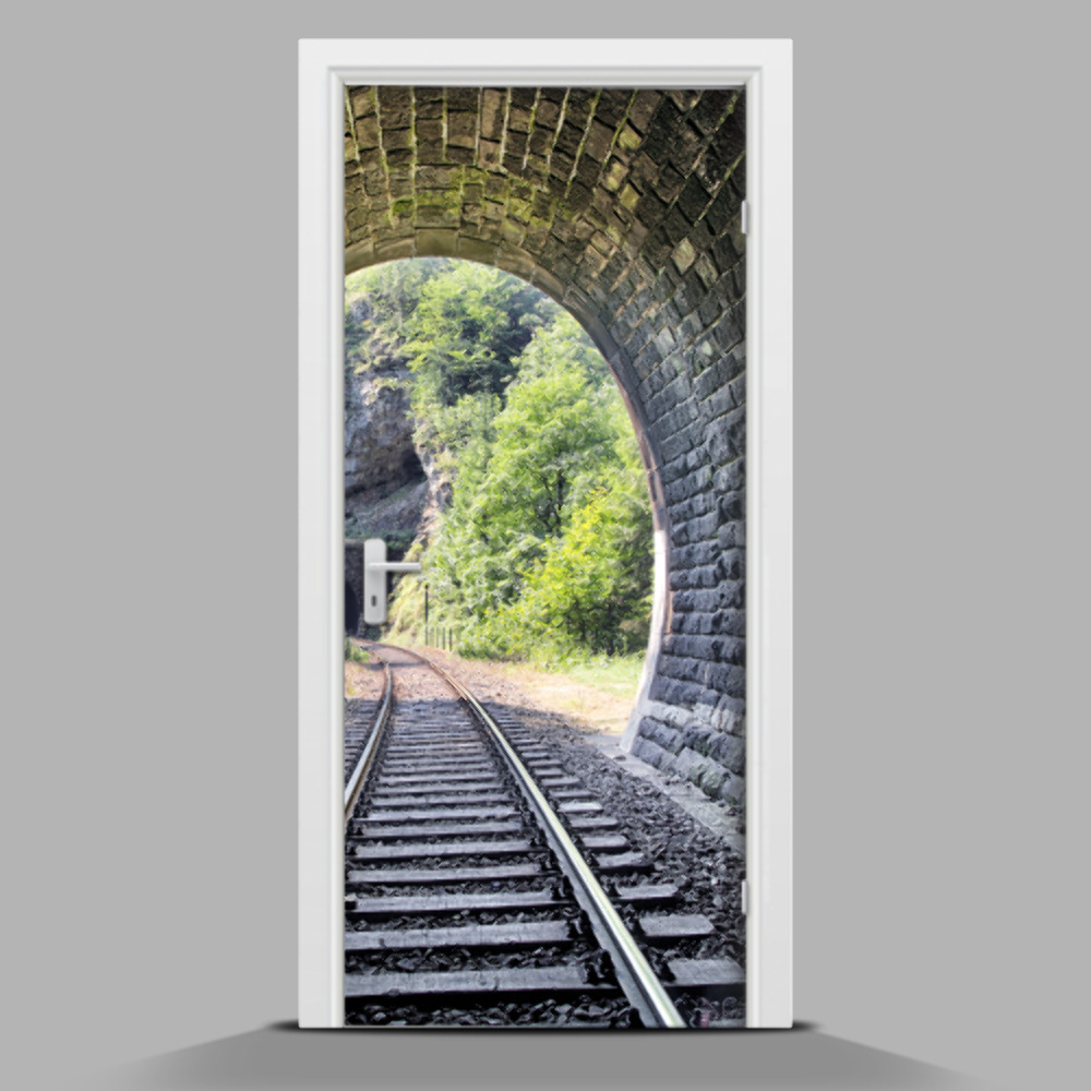 Autocollant de porte Vue du tunnel