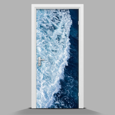 Sticker de porte Vague de mer