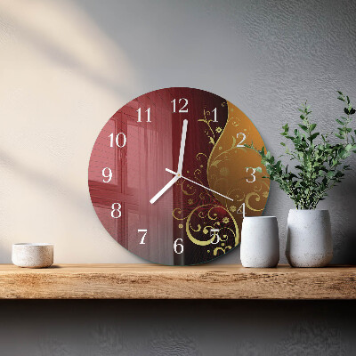Horloge ronde Abstraction