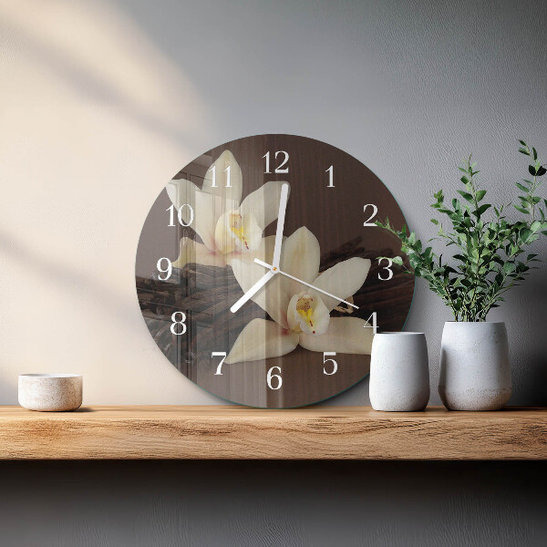 Horloge ronde Vanille