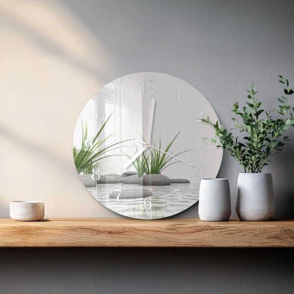 Horloge ronde Pierres