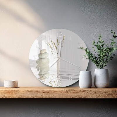Horloge ronde Pierres