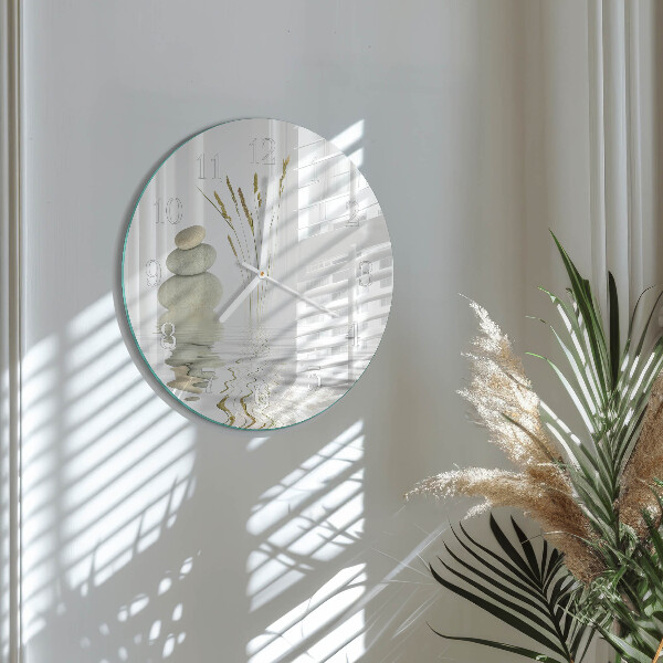 Horloge ronde Pierres