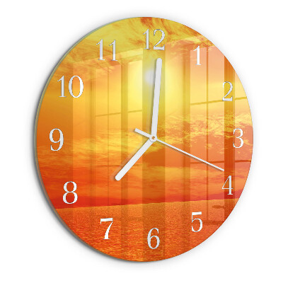 Horloge ronde Ensoleillé