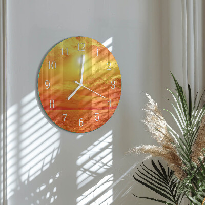 Horloge ronde Ensoleillé