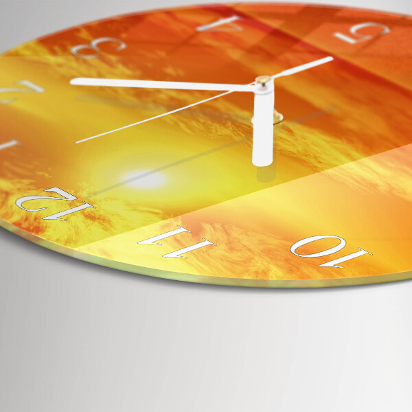 Horloge ronde Ensoleillé