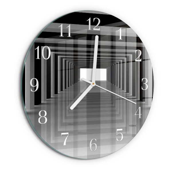 Horloge ronde Tunnel 3D