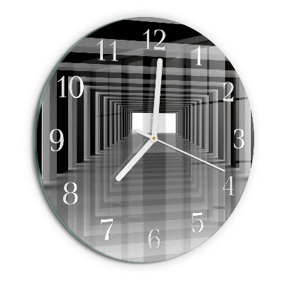 Horloge ronde Tunnel 3D