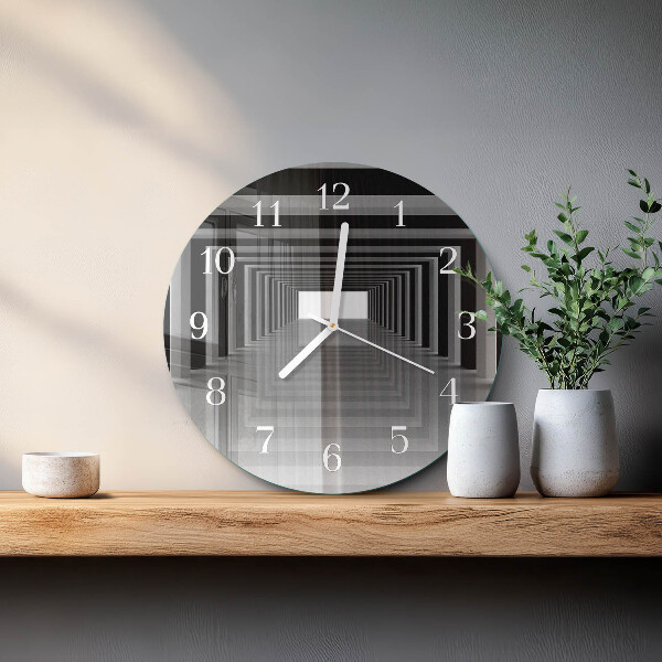 Horloge ronde Tunnel 3D