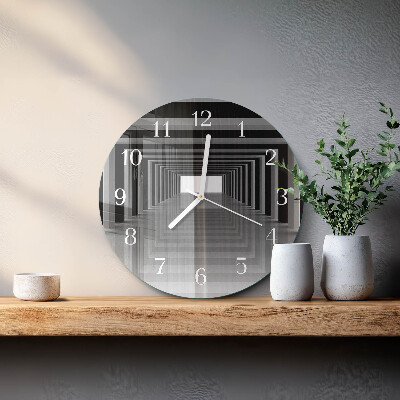 Horloge ronde Tunnel 3D