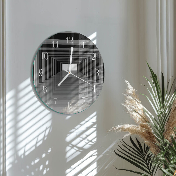Horloge ronde Tunnel 3D