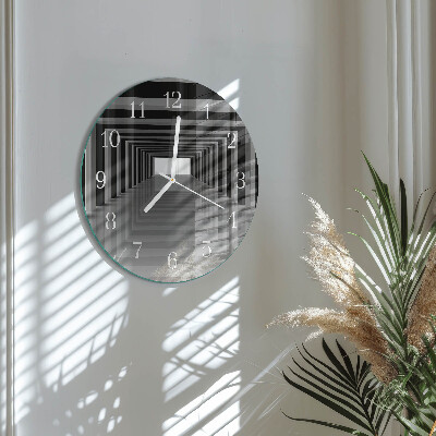 Horloge ronde Tunnel 3D