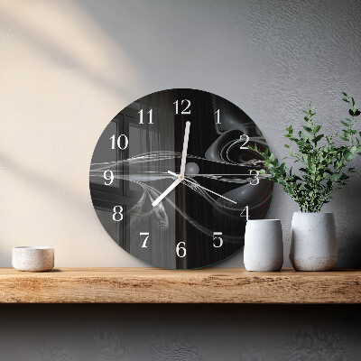 Horloge ronde Abstraction