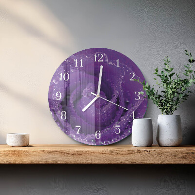 Horloge ronde Rose