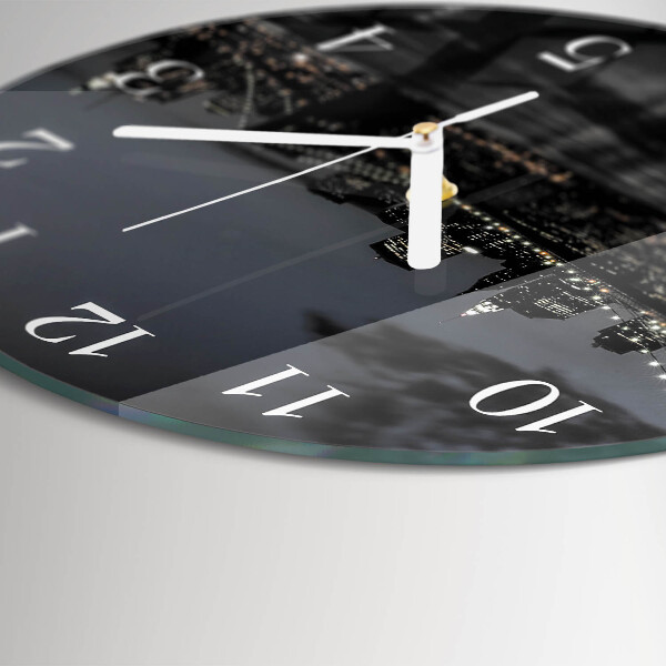 Horloge ronde Pont horizontal