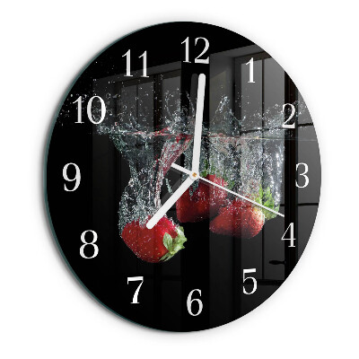 Horloge ronde Fraises