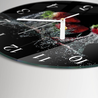 Horloge ronde Fraises