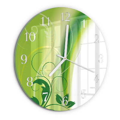 Horloge ronde Motif floral