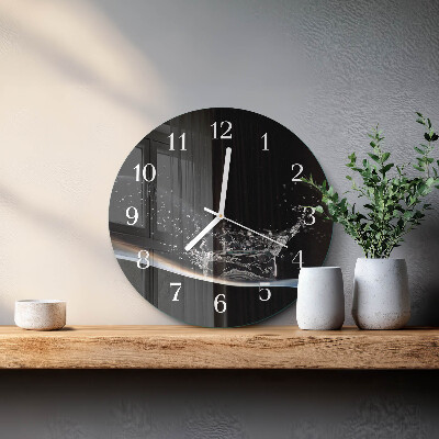 Horloge ronde Eau