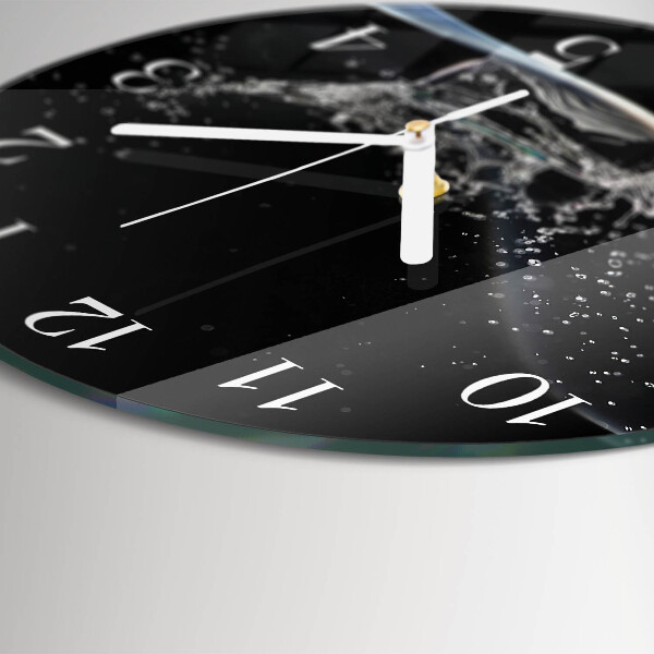 Horloge ronde Eau