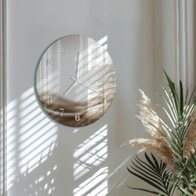 Horloge ronde Lignes abstraites
