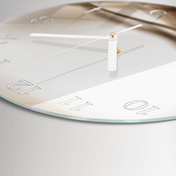 Horloge ronde Lignes abstraites