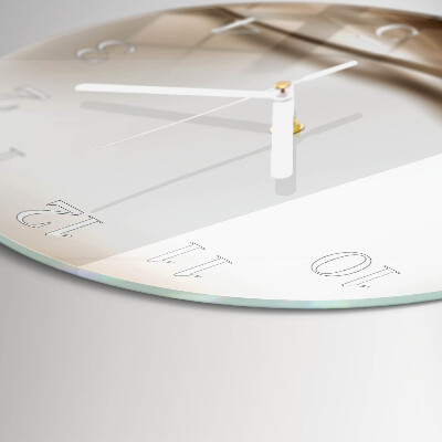 Horloge ronde Lignes abstraites