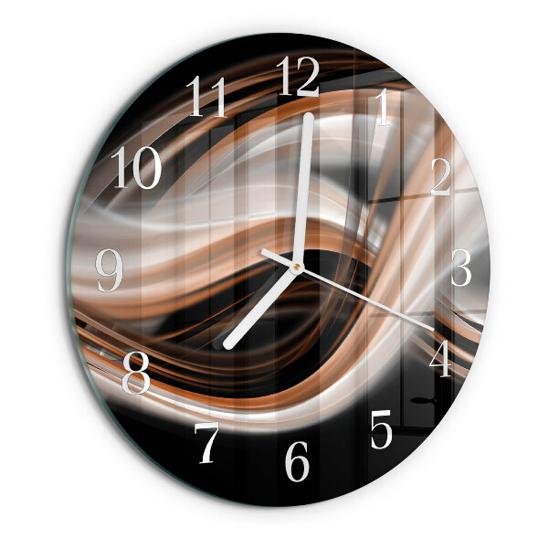 Horloge ronde Art abstrait