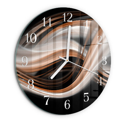 Horloge ronde Art abstrait