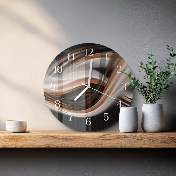 Horloge ronde Art abstrait